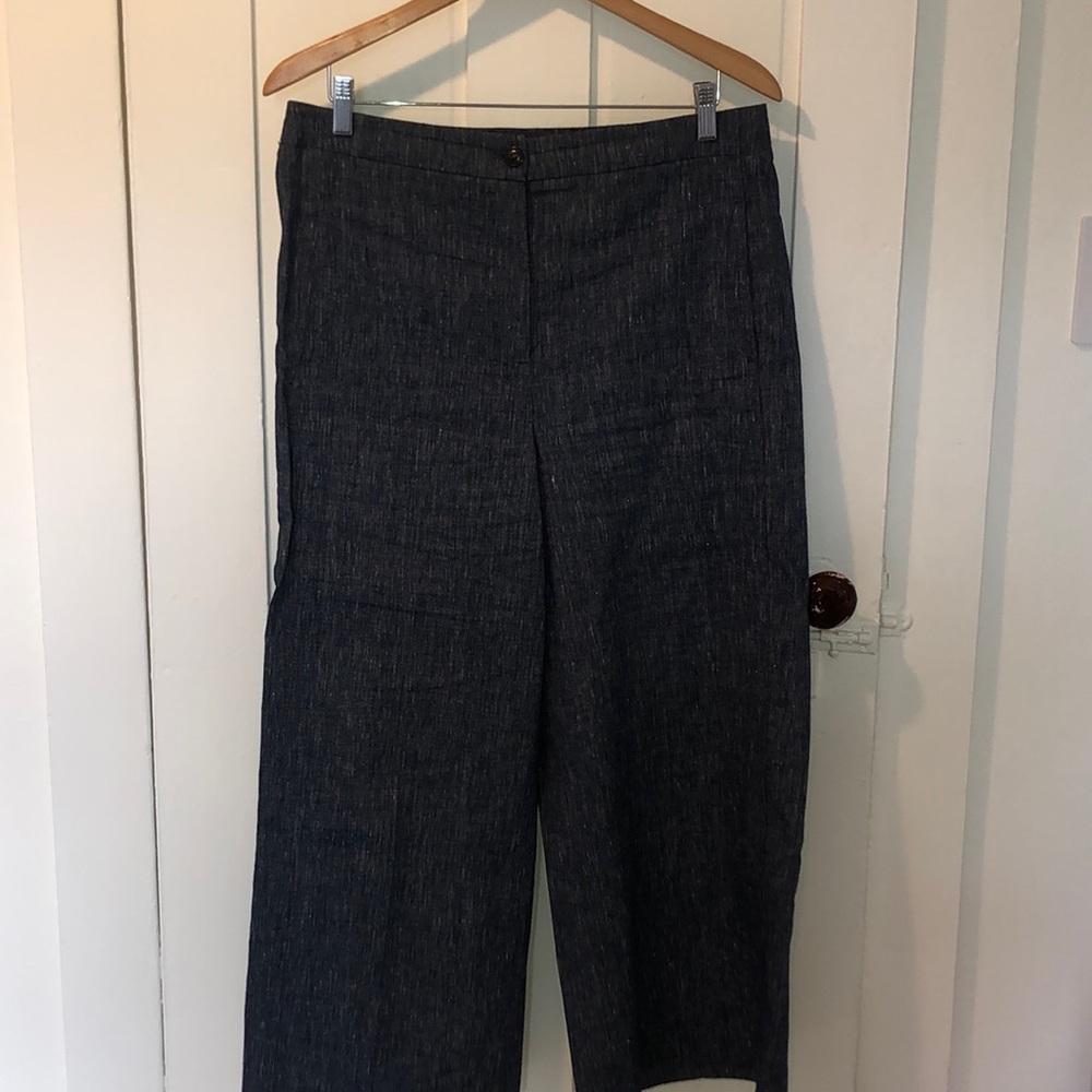 Ann Taylor wide leg cropped pants.